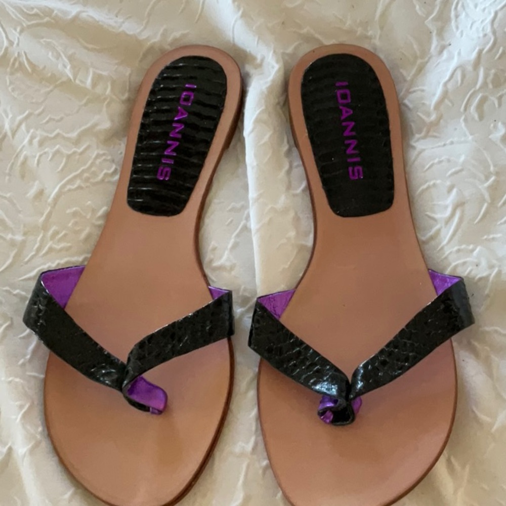 NWT IOANNIS SANDALS eu 40 9.5 black